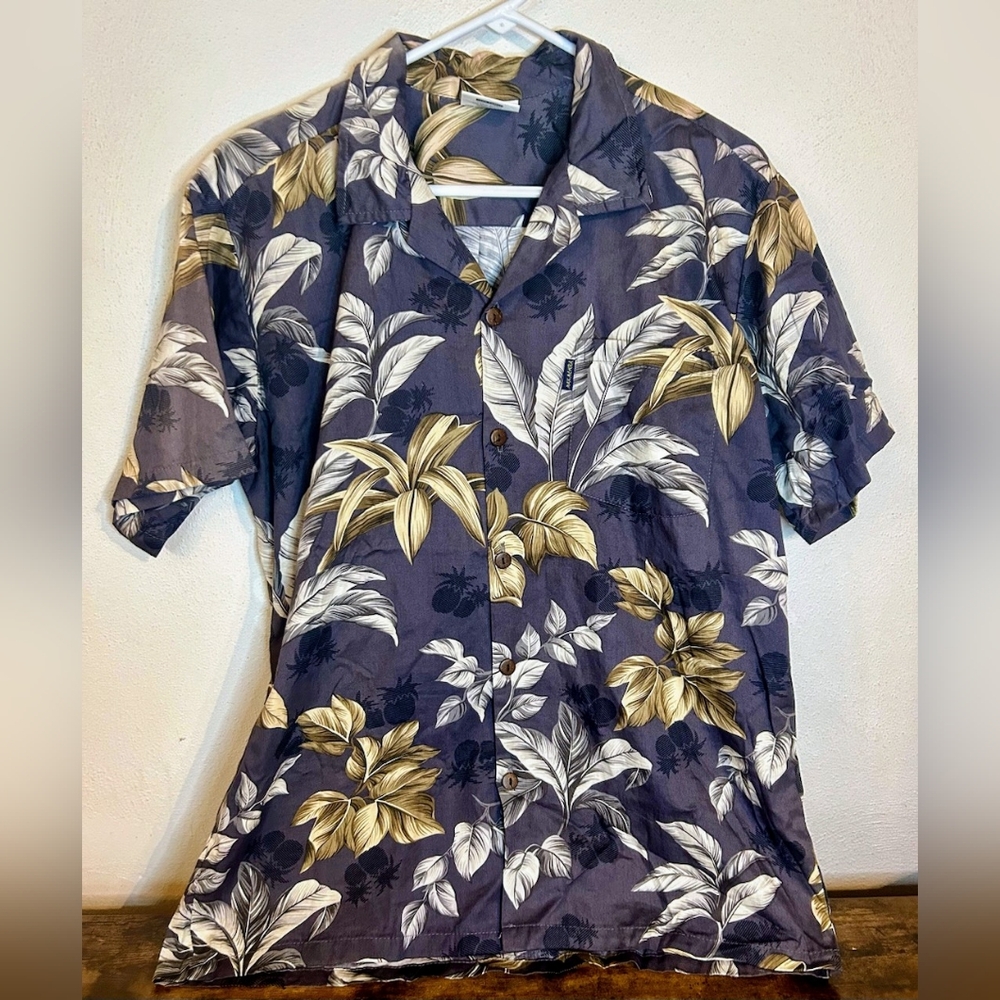 MAX MEHRA men's button-up Hawaiian tropical summer shirt